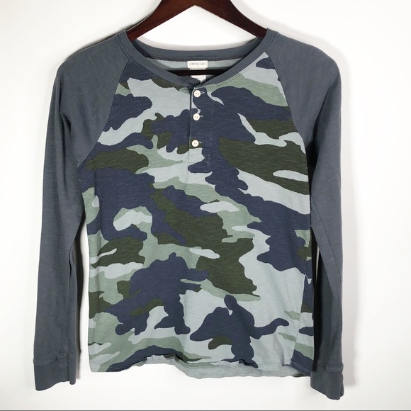 Crewcuts Other - J. Crew Factory Crewcuts Boys Camo Henley Sz 14